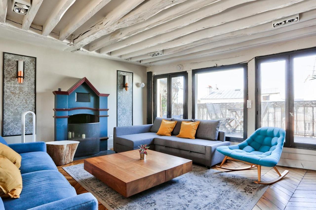 Le Marais Superb Apartment Terrace Paris Free Netflix Экстерьер фото